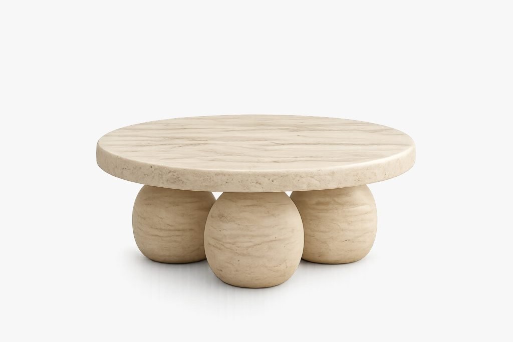 Luxury Sculptural Marble Coffee Table