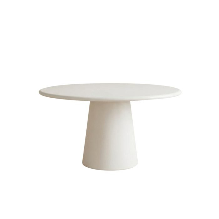 rounded dining table